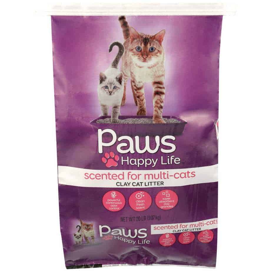 MultiCat Clay Litter Scented 20 LB Paws Happy Life